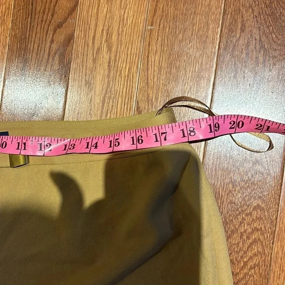 Jones New York Signature Stretch mustard yellow Straight leg  Trousers - Picture 7 of 13